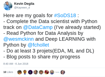 tweet data science goals